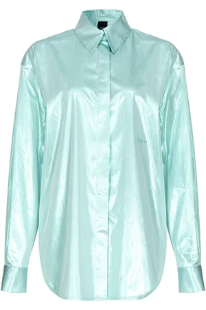 Pinko Logo-embroidered button shirt