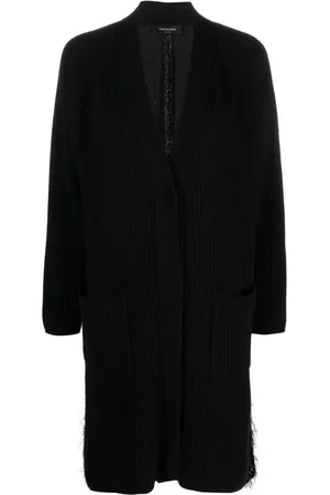Fabiana Filippi Bouclé-detailing knitted cardi-coat