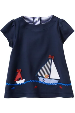 Familiar Motif-embroidered cotton blouse