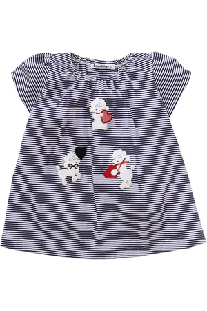 Familiar Striped cotton tunic top