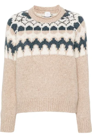 ELEVENTY Intarsia-pattern knitted jumper