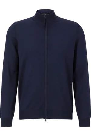 HUGO BOSS Zipped knit cardigan