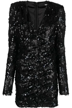 ROTATE Sequined ruched minidress