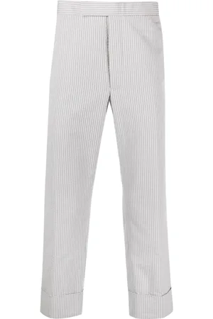 Thom Browne Stripe-pattern tailored trousers