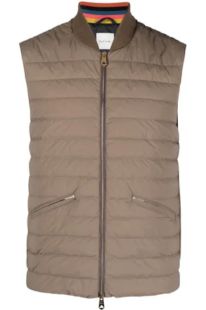 Paul Smith Ribbed-panel quilted gilet