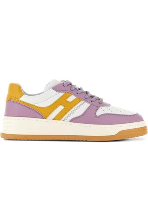 Hogan Panelled-design leather sneakers
