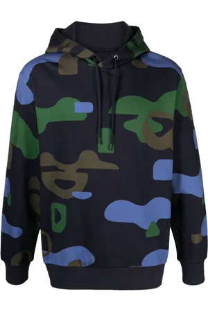 HUGO BOSS Graphic-print cotton hoodie