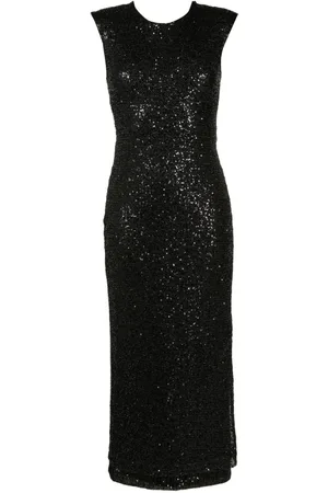 Gloria Coelho Sequin-embellished sleeveless dress