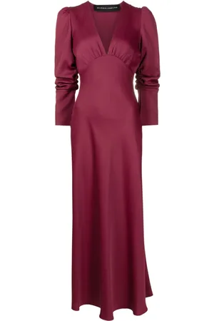 Gloria Coelho Plunging V-neck maxi dress