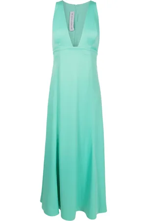 Gloria Coelho Plunging V-neck midi dress