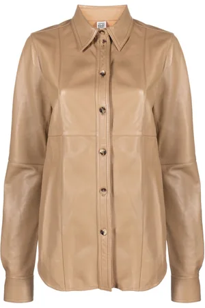 Totême Slim leather shirt