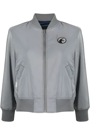 AGNÈS B. Dino Badge zip-up bomber jacket