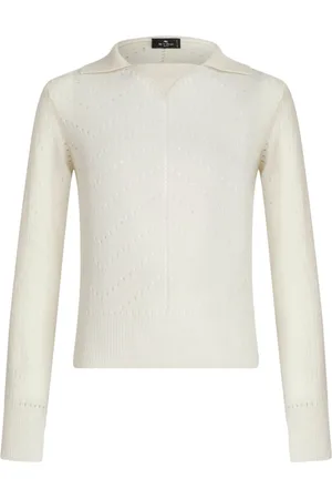 Etro Perforated-detail wool jumper