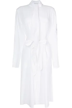 Peter Do Belted-waist button-down dress