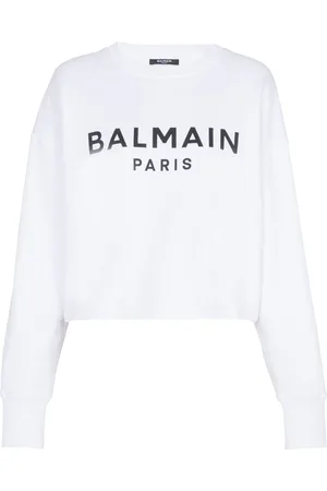 Balmain Logo-print cotton sweatshirt