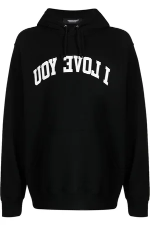 UNDERCOVER Slogan-print drawstring hoodie