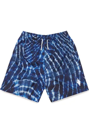MARCELO BURLON Wave-print swim shorts
