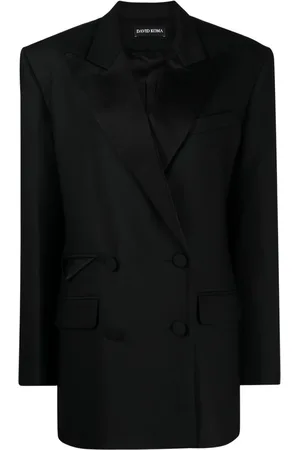 DAVID KOMA Double-breasted tuxedo blazer