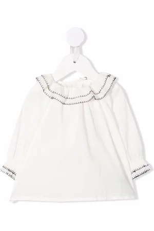 BONPOINT Whipstitch-trim blouse