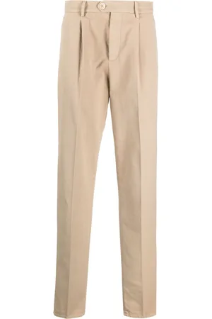 Brunello Cucinelli Mid-rise cotton chino trousers