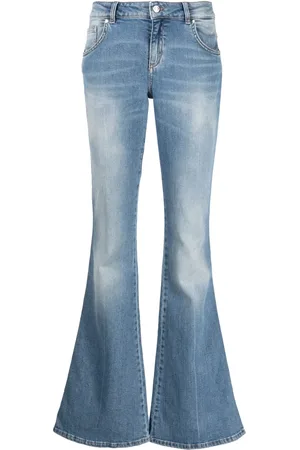 BLUMARINE Low-rise bootcut jeans