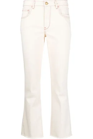 FAY Mid-rise slight-flared cropped jeans