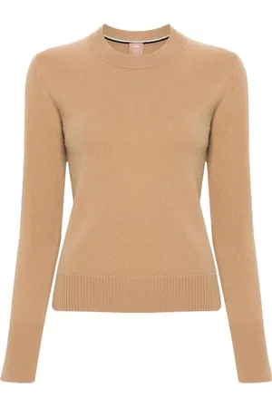 HUGO BOSS Logo-plaque cashmere jumper