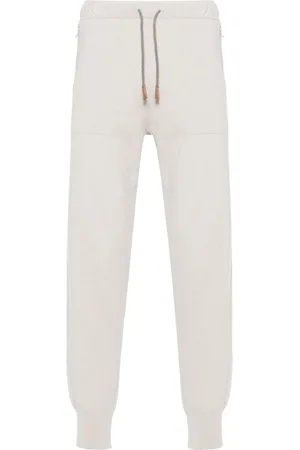 ELEVENTY Drawstring-fastening cashmere track pants