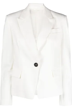 Brunello Cucinelli Single-breasted cotton-blend blazer