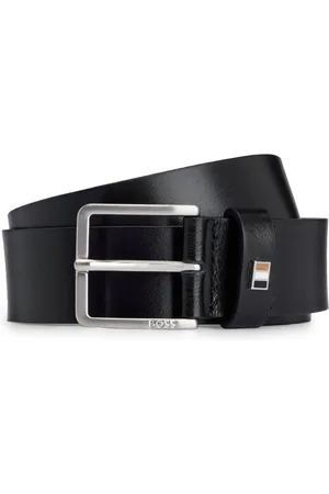 HUGO BOSS Logo-plaque leather belt