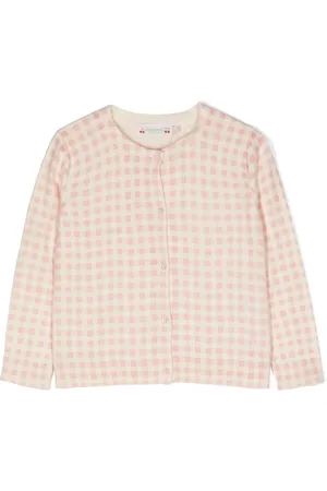 BONPOINT Checked cotton cardigan