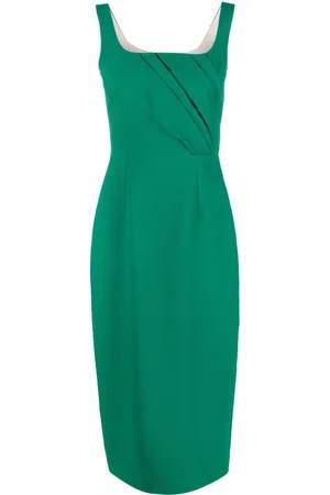 EMILIA WICKSTEAD Arina rear-slit draped dress