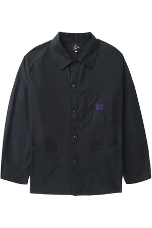 Pins & Needles Logo-embroidered shirt jacket