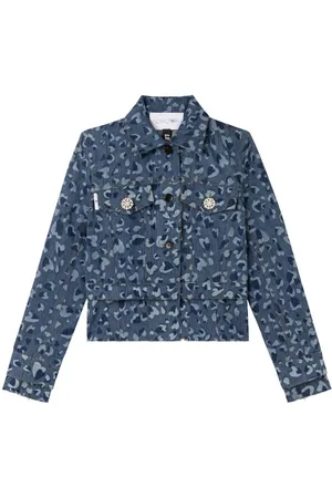 AZ FACTORY Lulu heart-print denim jacket