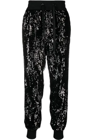 Dolce & Gabbana Sequin-embellished side-panel trousers
