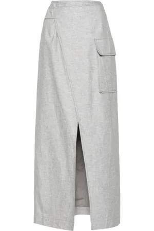 REMAIN Front-slit maxi skirt