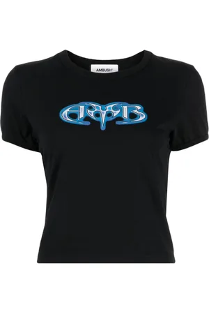 AMBUSH Logo-flocked cotton T-shirt