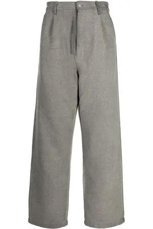 Izzue Straight-leg box-pleat trousers