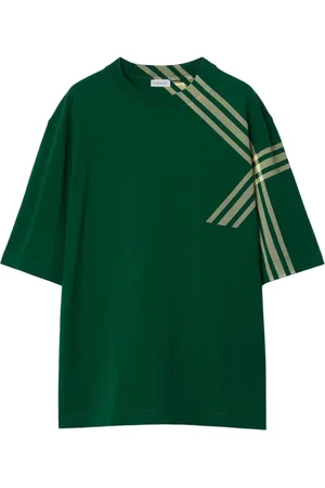 Burberry Check-print cotton T-shirt