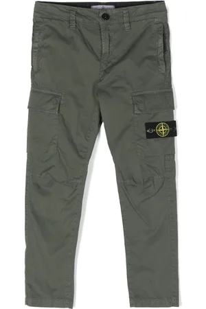 Stone Island Compass-badge tapered-leg cargo trousers