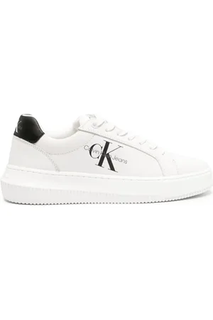 Calvin Klein Logo-print leather sneakers