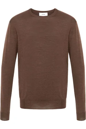 LARDINI Crew neck wool-blend jumper