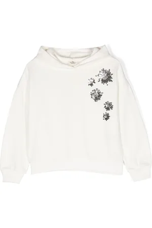 Le pandorine Sequin-embroidered hoodie