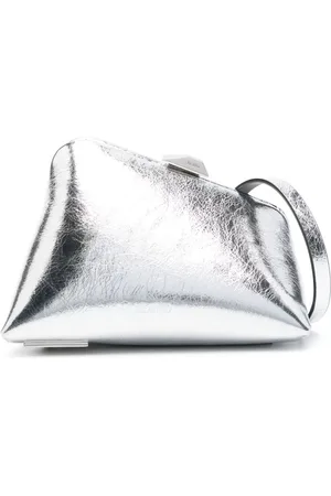 The Attico Mini Midnight leather clutch bag