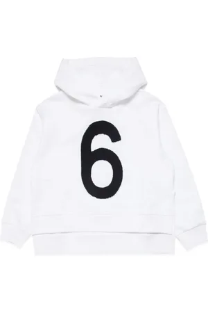 Maison Margiela Appliqué-detail cotton hoodie