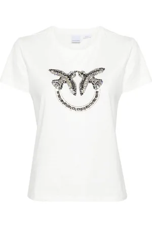 Pinko Love Birds cotton T-shirt