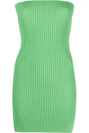 Nanushka Brynn ribbed-knit strapless top