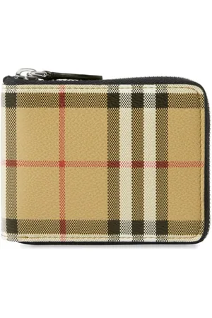 Burberry Checked zipped wallet
