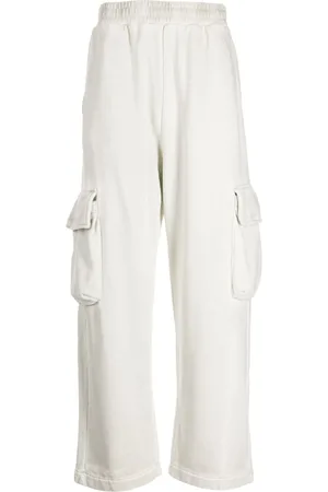 Izzue Wide-leg elasticated-waistband cargo trousers