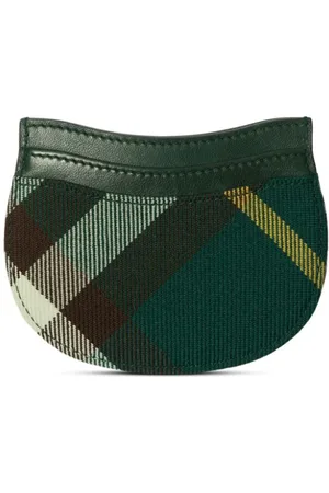 Burberry Rocking Horse checkered leather cardholder